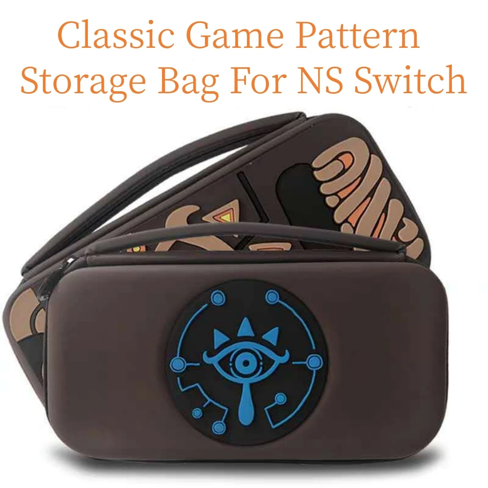 For Zelda Sheikah Slate Style Storage Bag with Game Card Box