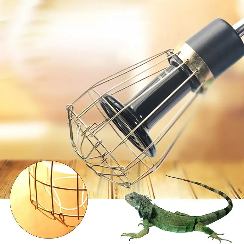 Anti-scalding Protective Lampshade Ceramic Heating Lamp Bulb Reptile Pet Heating Lamp Iron Wire Safety Protective Net Cover Pet