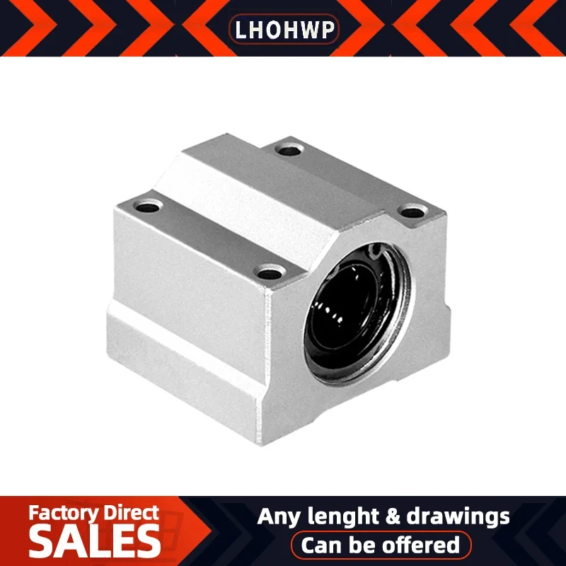 

4pcs/lot SC8UU Scs10/12/13/16/20/25 uu/luu SCS10LUU SCS12LUU Linear Ball Bearing 3D Printer Table Motion Bearing Slide CNC Part
