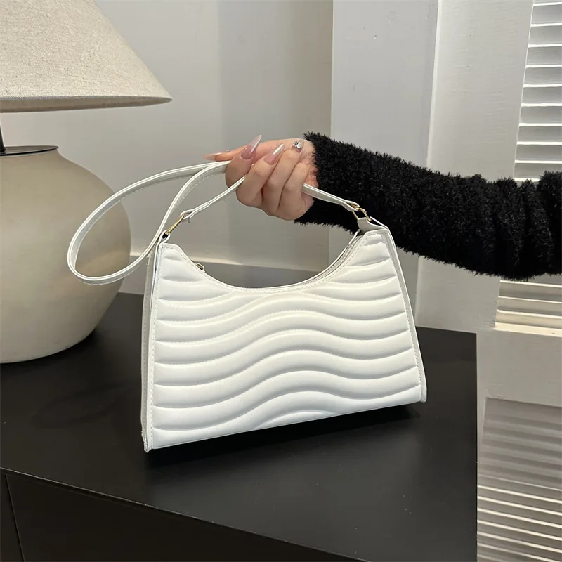Borsa ascellare da donna struttura per pendolarismo borsa a tracolla minimalista nuova borsa a tracolla in Pu moda Versatile borsa Shopper