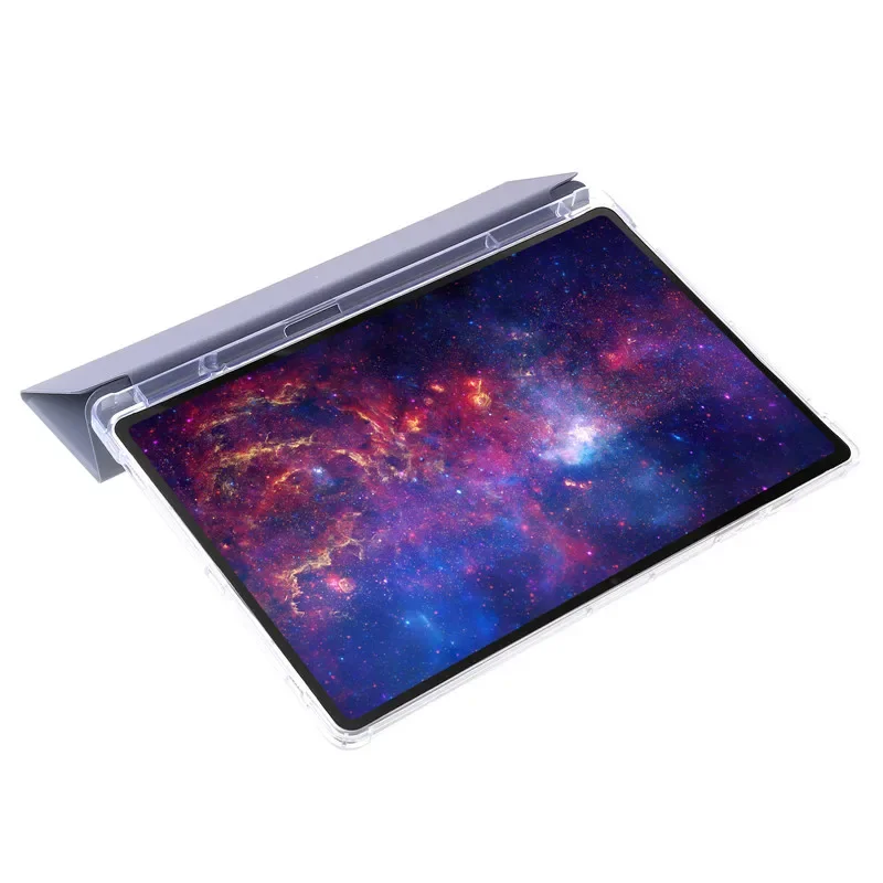 Shell Inteligente Magnético para Samsung Tab Tampa Traseira Clara Suporte de Caneta Suporte Flip s9 fe Plus 124 - Imagem 4