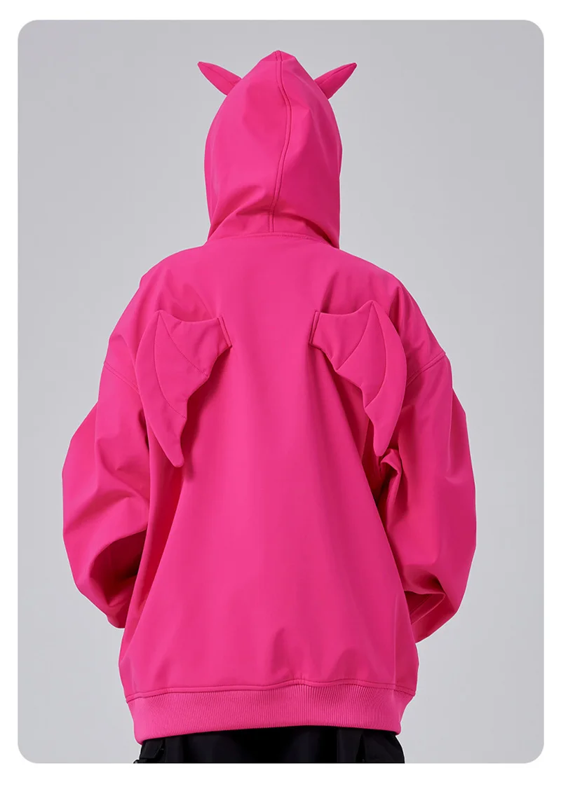 DOOKSNOW Winter Men And Women's Warm Waterproof Windproof Ski Sweatshirt Hooded Snow Coats Outdoor Sports Snowboarding Jacket