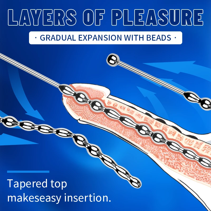 Sexy Adult Man Horse Eye Stick Urethra Masturbator Penetration Urethral Stick Dilator Sex Toys Urethral Tools Penis Plug for Men