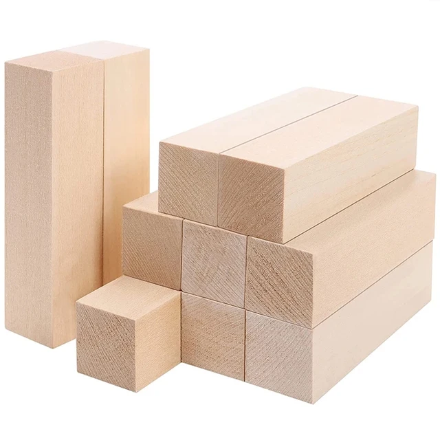 10Pcs Basswood Carving Block: The Perfect Woodworking Tool for DIY Enthusiasts