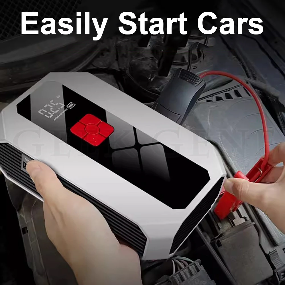 2000A Car Jump Starter with air Compressor Portable Flashlight Starting Device Power Bank Battery Automotive Booster starter