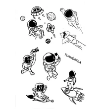 

Cartoon Astronaut Transparent Clear Silicone Stamp DIY Scrapbooking Embossing Decoration Album Card Rubber Stamp 11x16cm