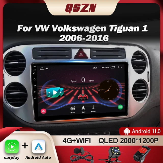 9inch 2 Din Auto Android Car Stereo Carplay for VW Volkswagen Tiguan 2006 -  2016 1 NF GPS Navigation Multimedia Player AutoRadio - AliExpress