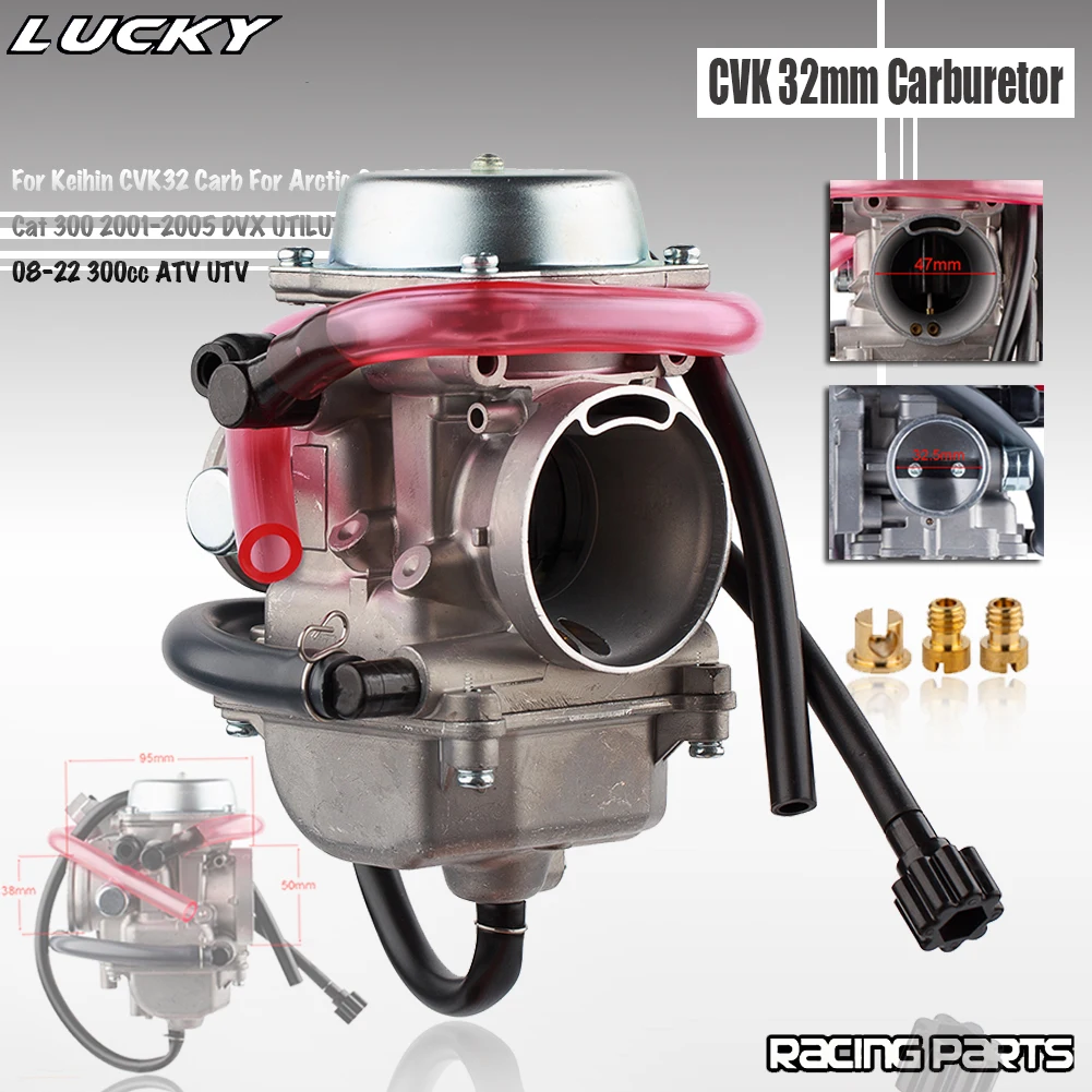 

CVK 32mm Carburetor For Keihin CVK32 Carb For Arctic Cat 250 2002-2005 300 2001-2005 DVX UTILUTY ALTERRA 08-22 300cc Motorcycle