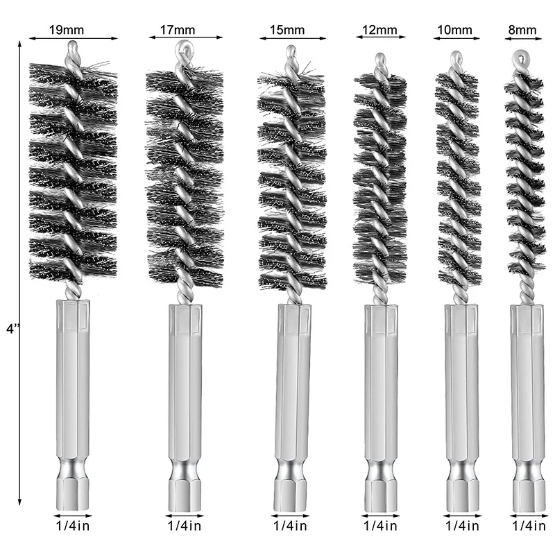 Stainless Steel Drilling Brush Twisted Wire Stainless Steel Cleaning Brushes For Electric Drill Impact Tool Cleaning 3
