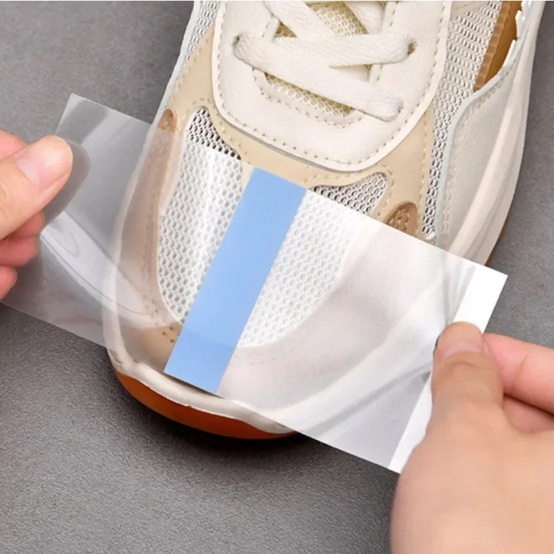 PU Film Toe Waterproof Sticker Waterproof Dirt Proof Protective Tape Invisible Shoe Toe Covers for Men and Women