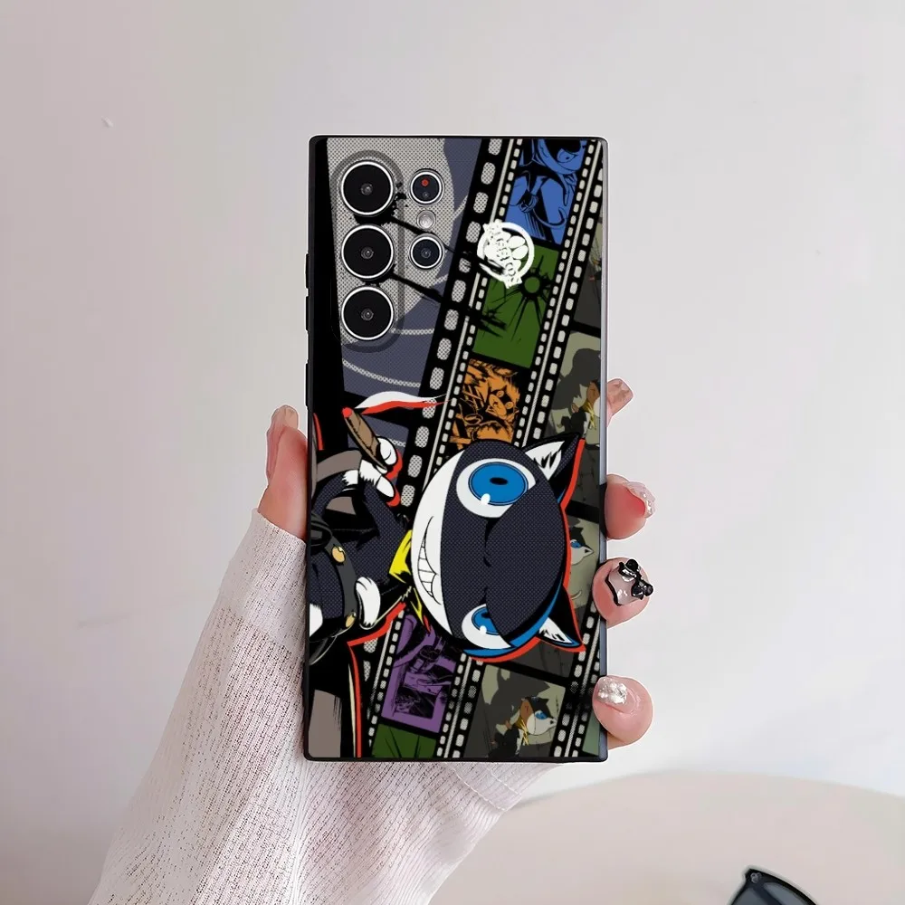 P-Persona 5 Anime Handyhülle für Samsung Galaxy S25 S24 S22 S23 Ultra S21 S20 Plus 5G Frosted Non-Slip Full Cover Soft Case – Detail 9