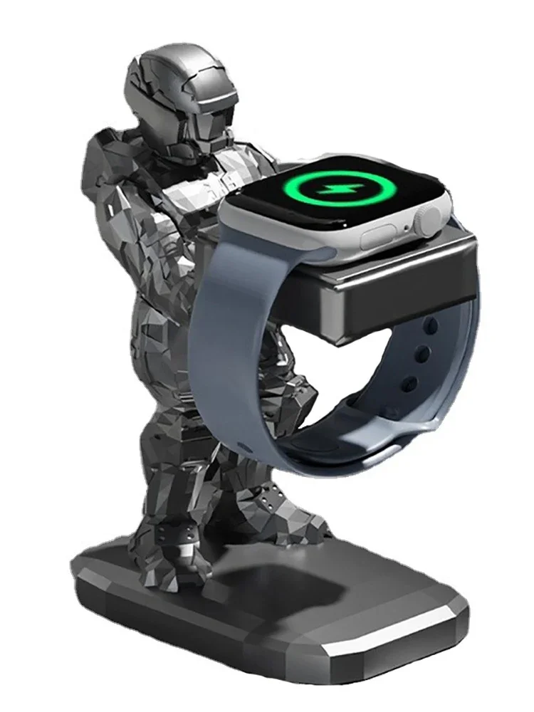 

Steel Warrior apple Watch Charger Stand Iwatch 78 Charging Bracket Watch Charging Base Holder Accessories for Men Gift Ideas