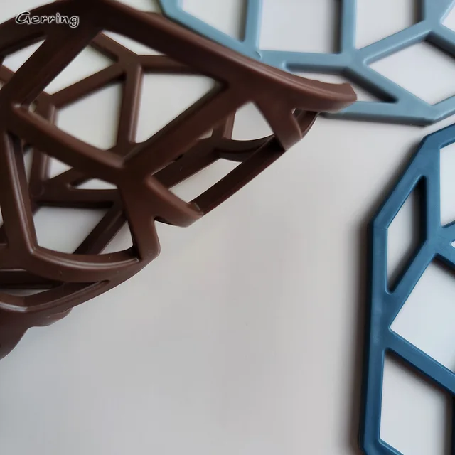 Gerring Konyha Szilikon Szőnyeg Északi Háztartási Teáscsésze Nem Csúszás Hőálló Tálalevelek Szemüvegek Műanyag Asztal Szőnyege - Image 3