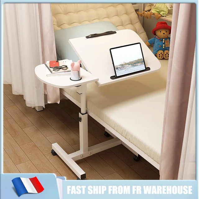 Mesa plegable portátil para sofá, mesita de noche lateral para ordenador  portátil, almacenamiento ajustable, escritorio de estudio, muebles para  oficina, dormitorio y sala de estar - AliExpress