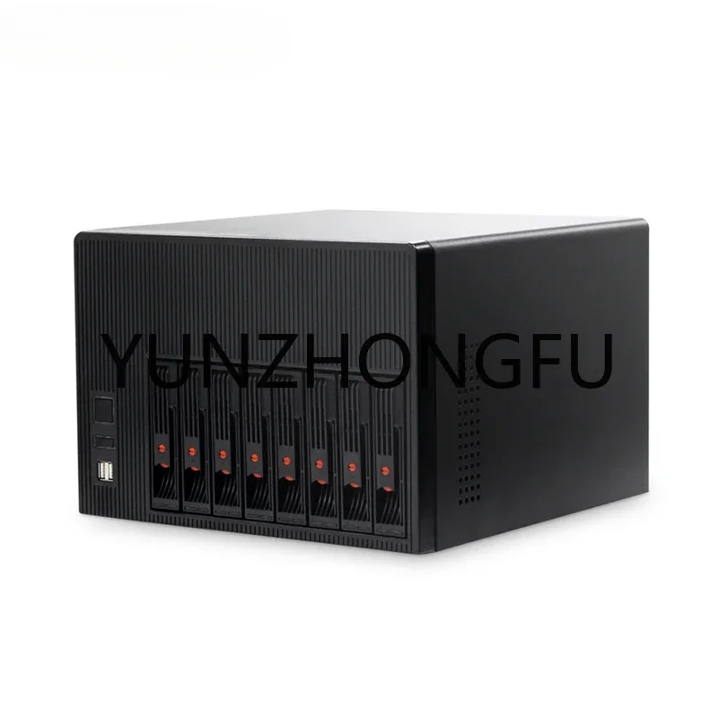 핫 스왑 케이스 NAS IPFS 섀시, 최대 지지대 M-ATX, 9.6 인치 x 9.6 인치 이하, 마더보드, 홈 스토리지, 8 HDD 베이, 신제품