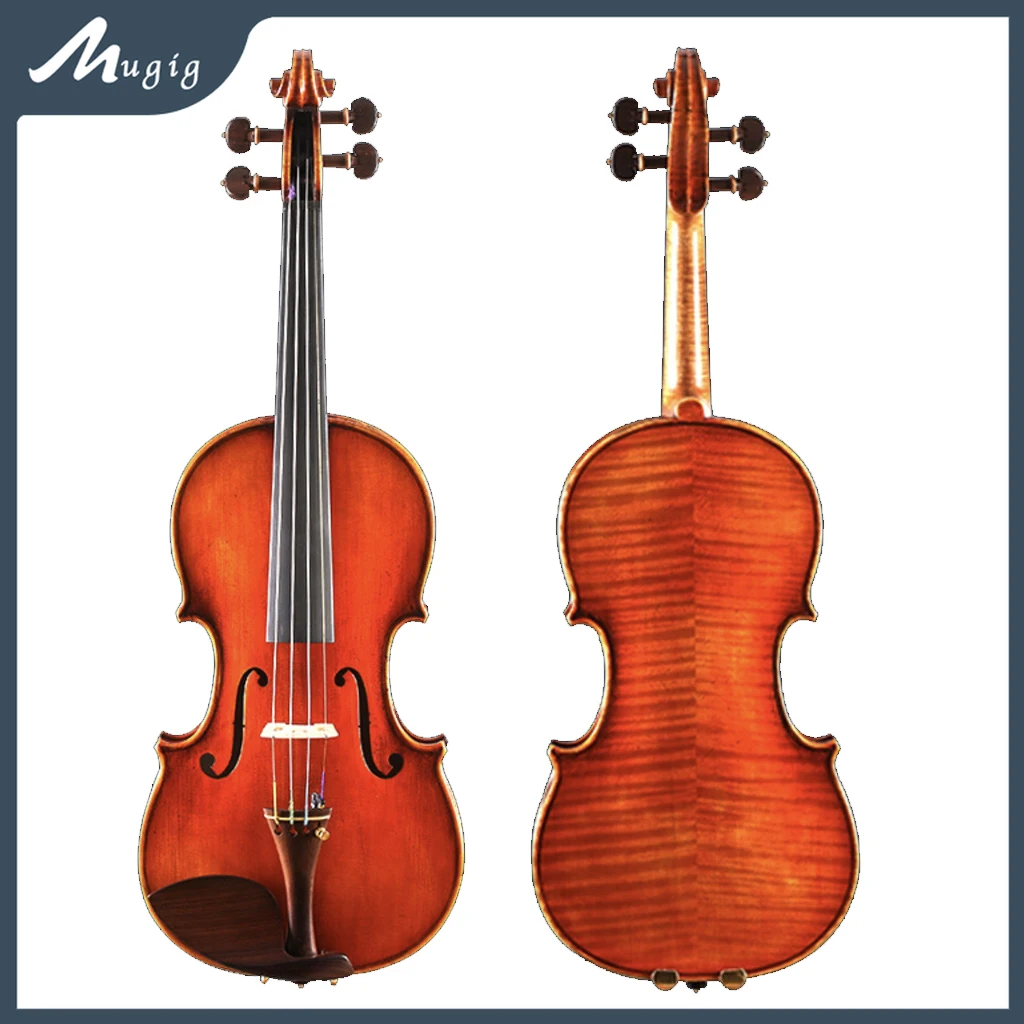 

Advanced Oil Fiddle 4/4 Violin European Wood Top & Back 4/4 바이올린 كمان Violon Handmade Violino Power Sound Free Bow Bridge Case