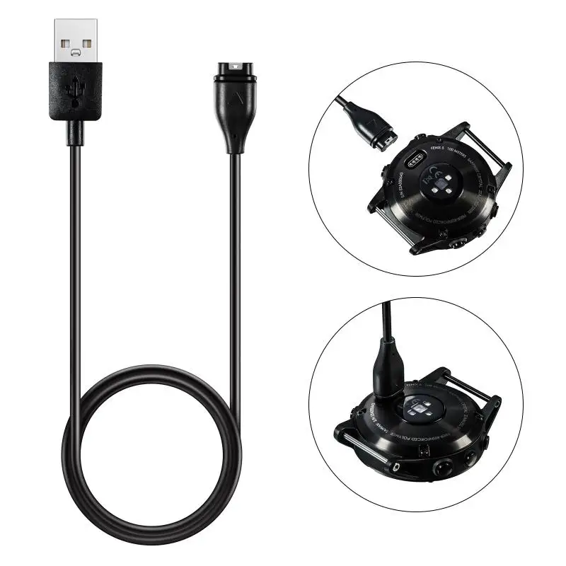 Cavo Di Ricarica Per Garmin Vivoactive 3 Charger 4S 935 Usb Dock 945 245 Fenix 5S Caricabatterie 5 5X Plus 6 6S 6X Custodia Per Spina
