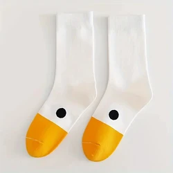 Charming Cartoon Goose Socks - Fashionable, Versatile, and Comfortable Women's Casual Socks - One Size (1 Pair)