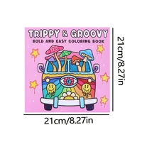 Trippy & Groovy Coloring Book for Youngsters – 24 Pages of Psychedelic Animal Sketches, Creative Painting & Relaxing Art Relax 2
