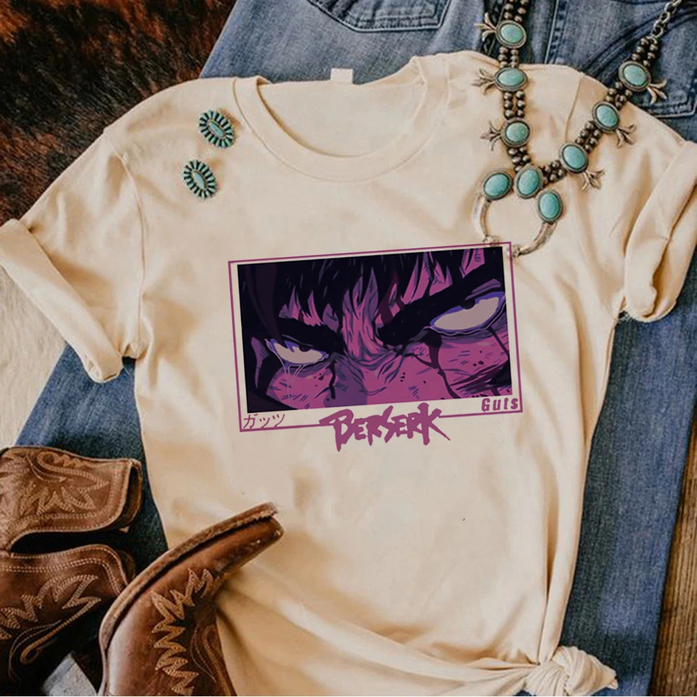 

Berserk Swordsman Gatsu t shirt women funny comic top female manga clothes
