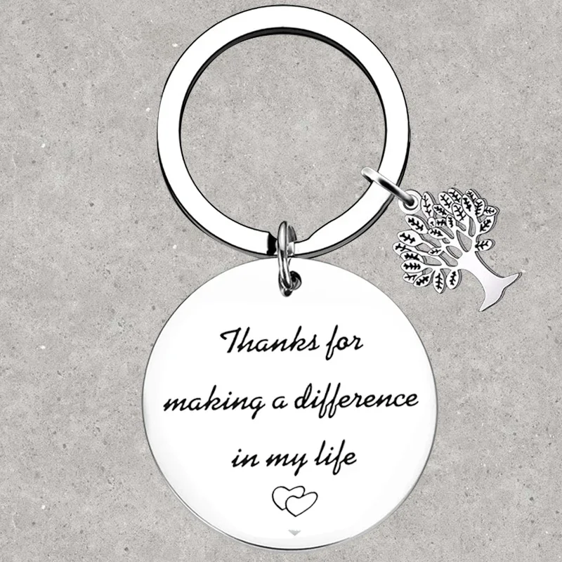 

Hot Thank You Keychain Social Worker Gift Teacher Gift Employee Gift Caregiver Key Rings