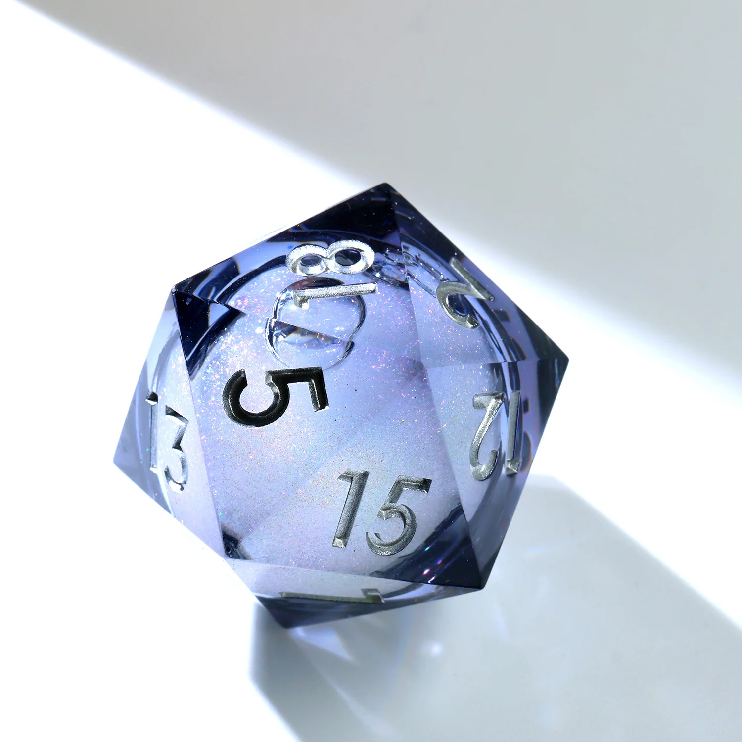 30MM Large D20,Polyhedral Resin DND D20 Dice Set,Liquid DND D20 Gift For Board Games Role Playing Table Game-Liquid 1