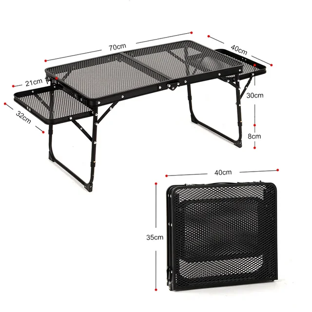 Folding Iron Mesh Camping Table 5