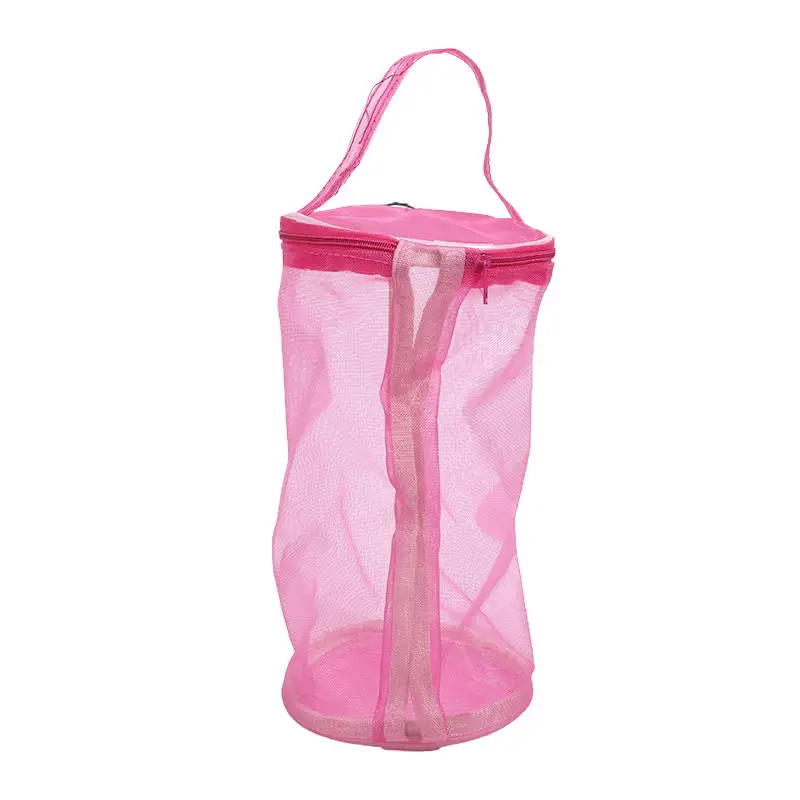 Hohl Mesh Stricken Wolle Garn Taschen Tragbare Lagerung Tasche Einfarbig Häkeln Handtasche Organizer Weben Werkzeuge Nähen Zubehör – Detail 11