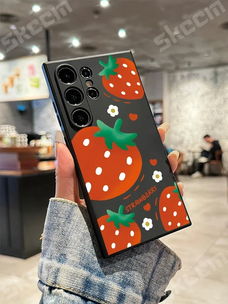 Adorable Strawberry Design Soft Phone Case Cover