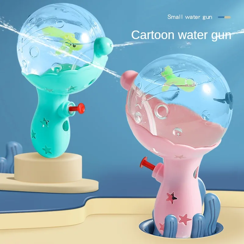 Water Gun Light Cartoon Spray Machine Bath Splashing Toys for Boys Kids Summer Outdoor Swimming Party Toy Children's Day Gifts 2