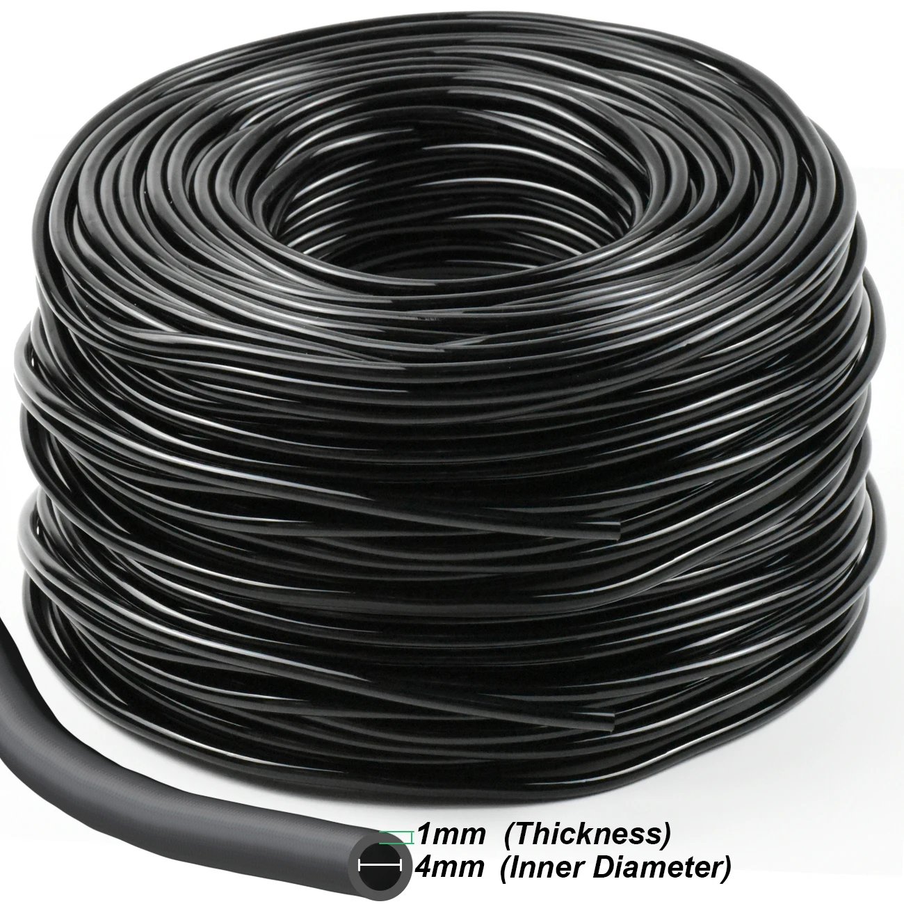 10-100M Gartenbewässerungssystem 4/7mm PVC-Mikroschlauch 1/4'' Tropfbewässerungssystem Sprinkler für Gewächshaus Bonsai Blumen