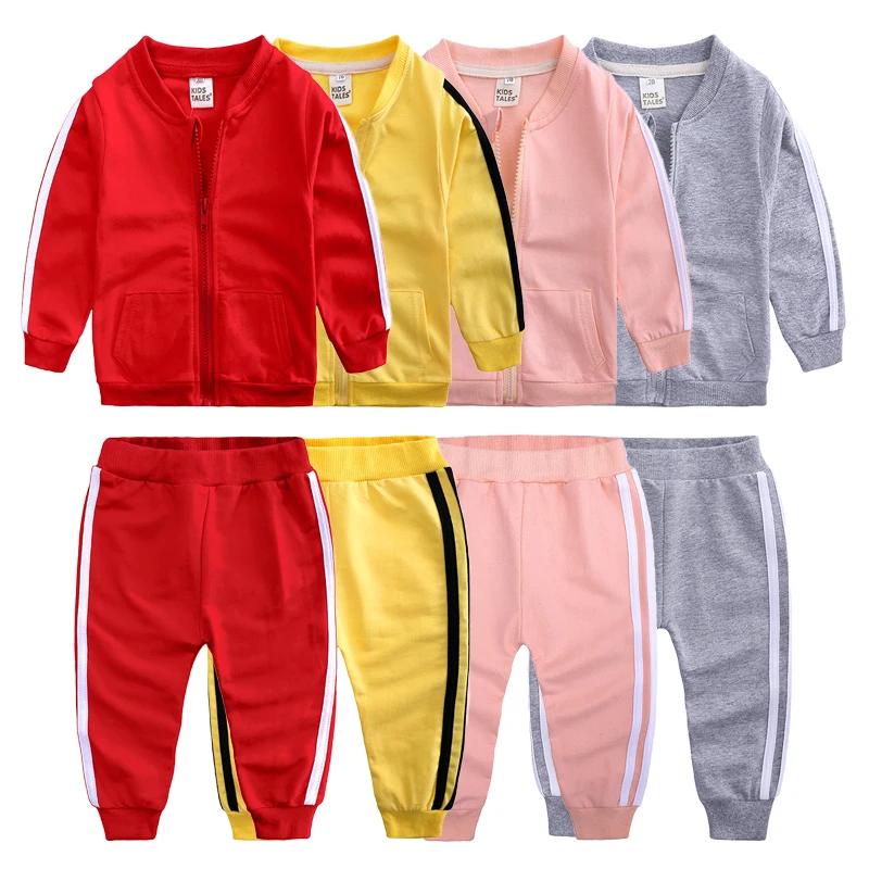 Novelty Tracksuit Outfits Baby Boy Clothes Sets Casual Baby Girl Clothing For Newborn Suit Cotton Zipper Coat+Sports Pants 2 Pcs
