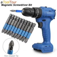 Magnetic Screwdriver Bits Set PH1 PH2 PH3 PZ1 PZ2 PZ3 Anti-slip 1/4 Hex Shank Fit Hand Electric Drill Driver Tool Part Accessory 1