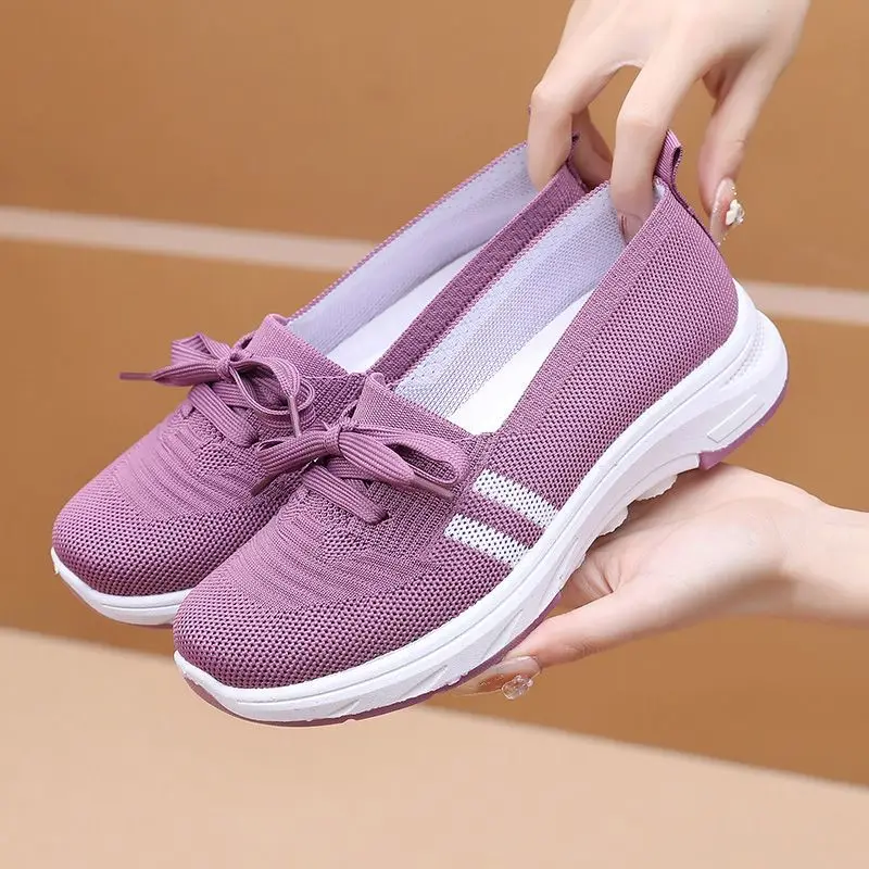 Autumn Lace Up Breathable Woman Footwear Comfortable and Elegant Casual Sneakers Aesthetic Light Walking Shoes for Ladies