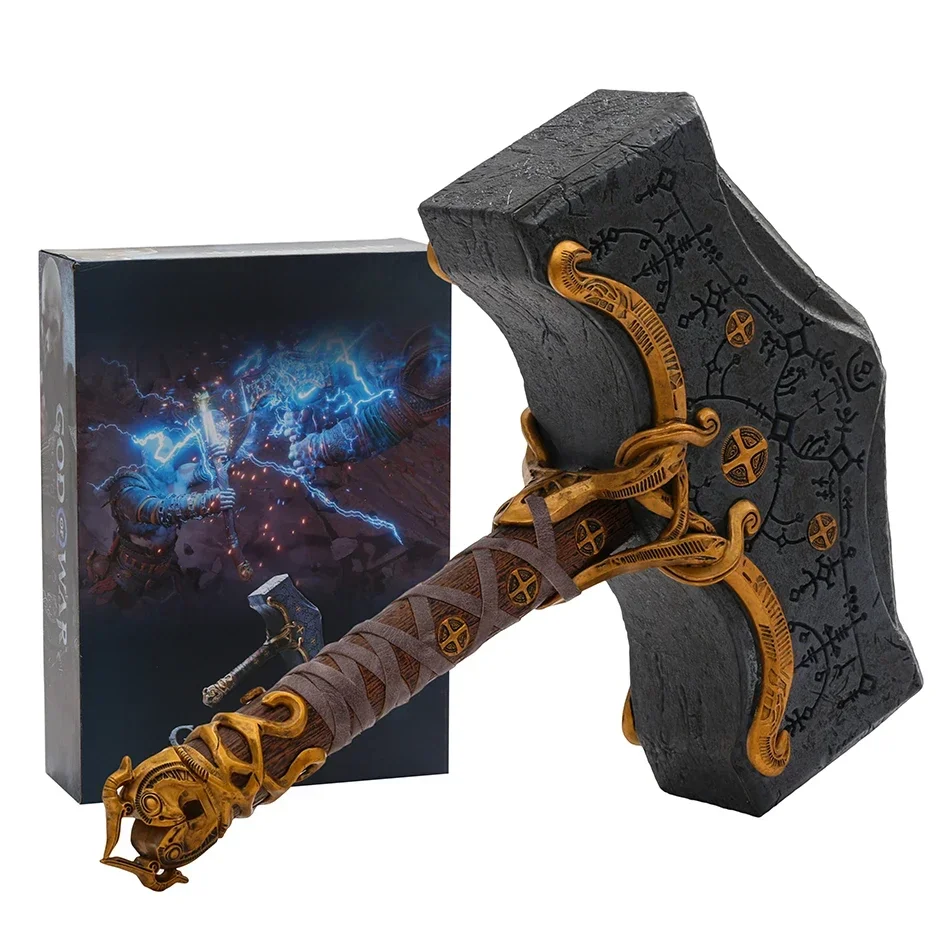 Фото Бог войны, Ragnarok Kratos 1:1, молот, статуэтка, статуэтка, коллекционная игрушка, подарок №2