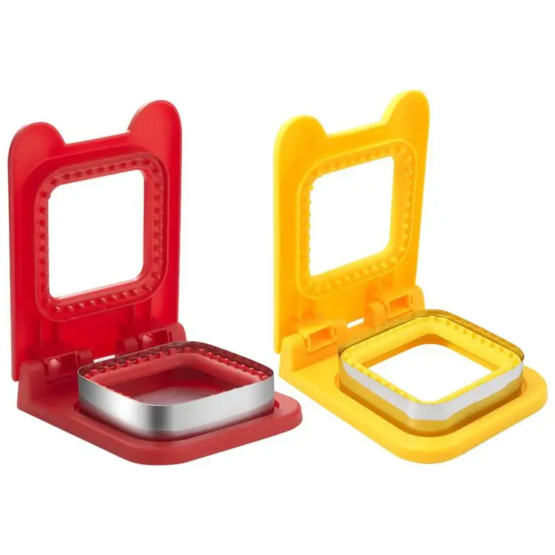 

Sandwich Cutters Kids Lunch Sealer F'lip Sandwich Cutting Tool Bread Mould Cookie Cutter Lunch Accessories Fruit Cutter For Kids