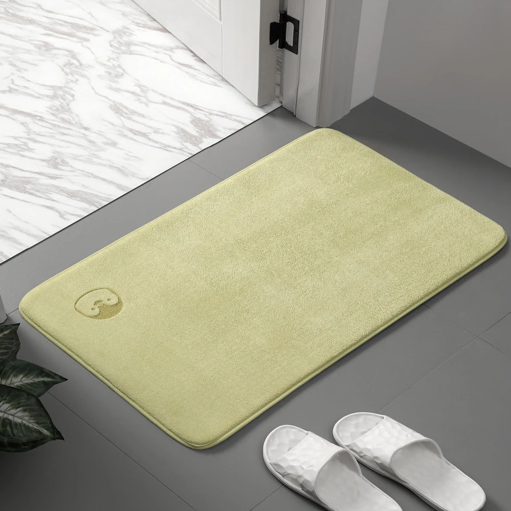 Home bathroom mat Non-slip carpet absorbable toilet Bedroom floor memory foam washable carpet Bathroom decorative ma