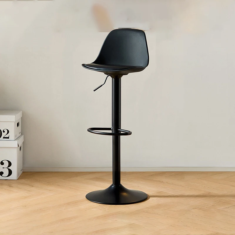

Liftable Rotatable Light Luxury Bar Chair Advanced Backrest Design Hotel Front Desk High Stools Tabourets De Bar Home Furniture