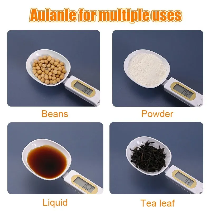 Mini Spoon Digital Kitchen Scale Electronic LCD 0.1-500g Food Weight Measuring for Milk Coffee