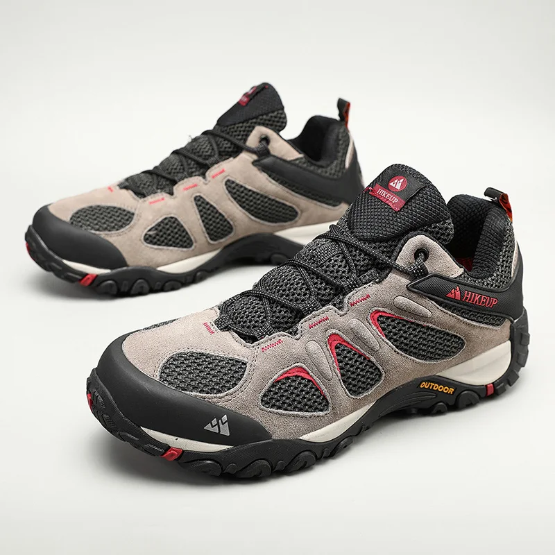 Hikeup männer schuhe atmungsaktiv spritz feste outdoor wanders chuhe bergsteigen sport herren jagd trekking sneaker – Detail 17