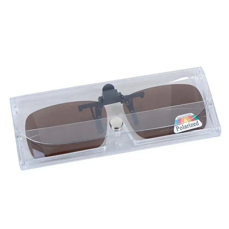 운전자용 선글라스 클립온 편광 데이 나이트 비전 플립업 운전용 안경 초경량 클립 UV400 고글 야외용 남녀공용