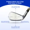 Golf Club Impact Tape Stickers Labels for Irons Improve Swing Accuracy with Self-Teaching Sweet Spot Analysis 125Pc 4