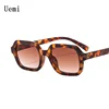 New Retro Small Square Sunglasses For Women Men Simple Designer Fashion Leopard Frame Sun Glasses Trending UV400 Eyeglasses 1
