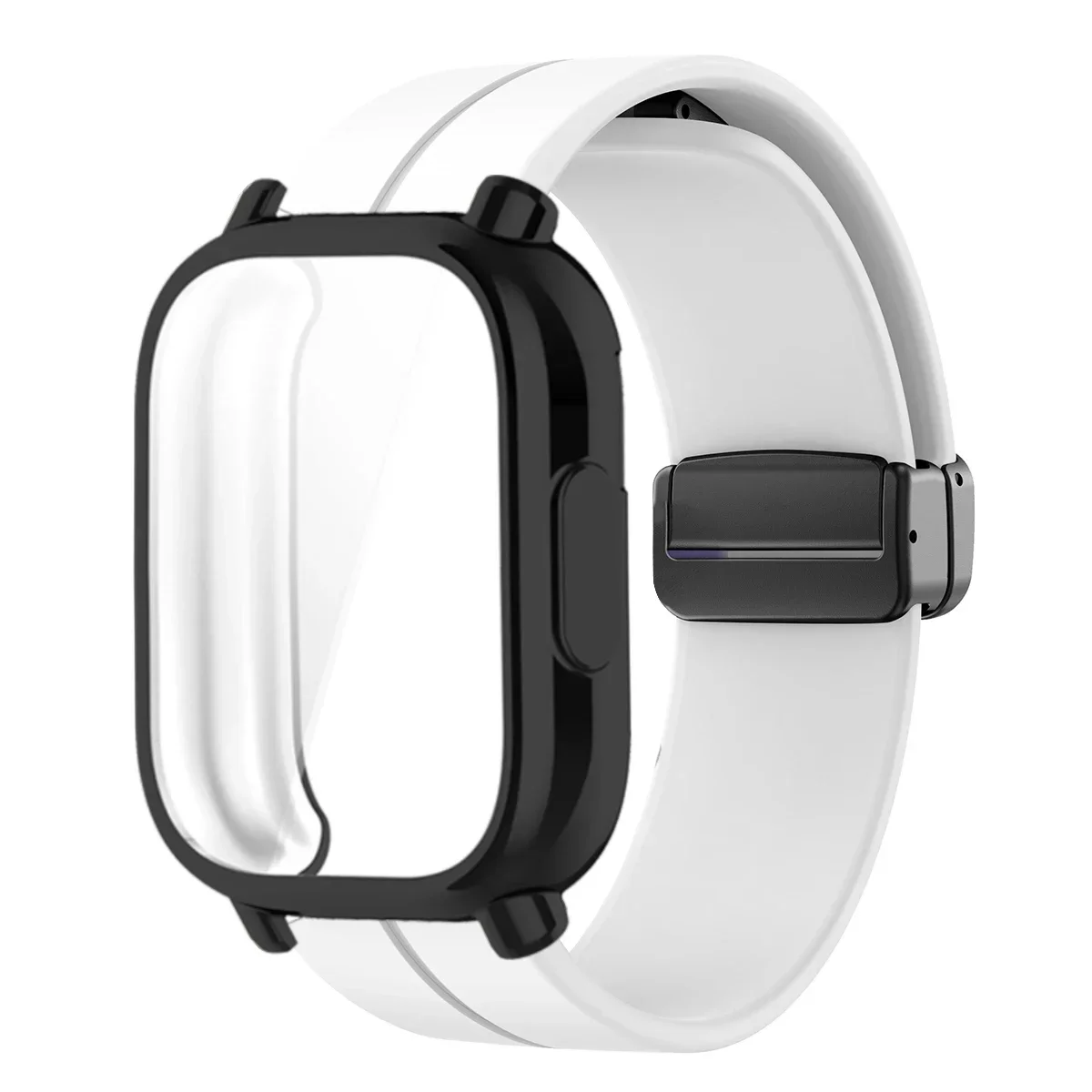Enhanced TPU Case with Silicone Strap for Smartwatch Protection and Style