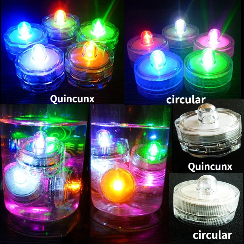 

12 шт. светильник водонепроницаемые беспламенные светодиодсветодиодный свечи для подводного плавания