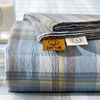 Mattress cover Japanese Style 100% Cotton Woven Fitted Bed Sheet With Elastic Couple Bed Linen Single Bedding Queen King Size 1