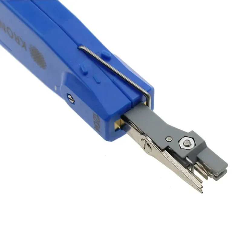 10pcs Professional Blue KRONE LSA-Plus Punch Down Tool Kit With Sensor For Telecom Phone RJ11 Impact Network Cat5 RJ45 Cord