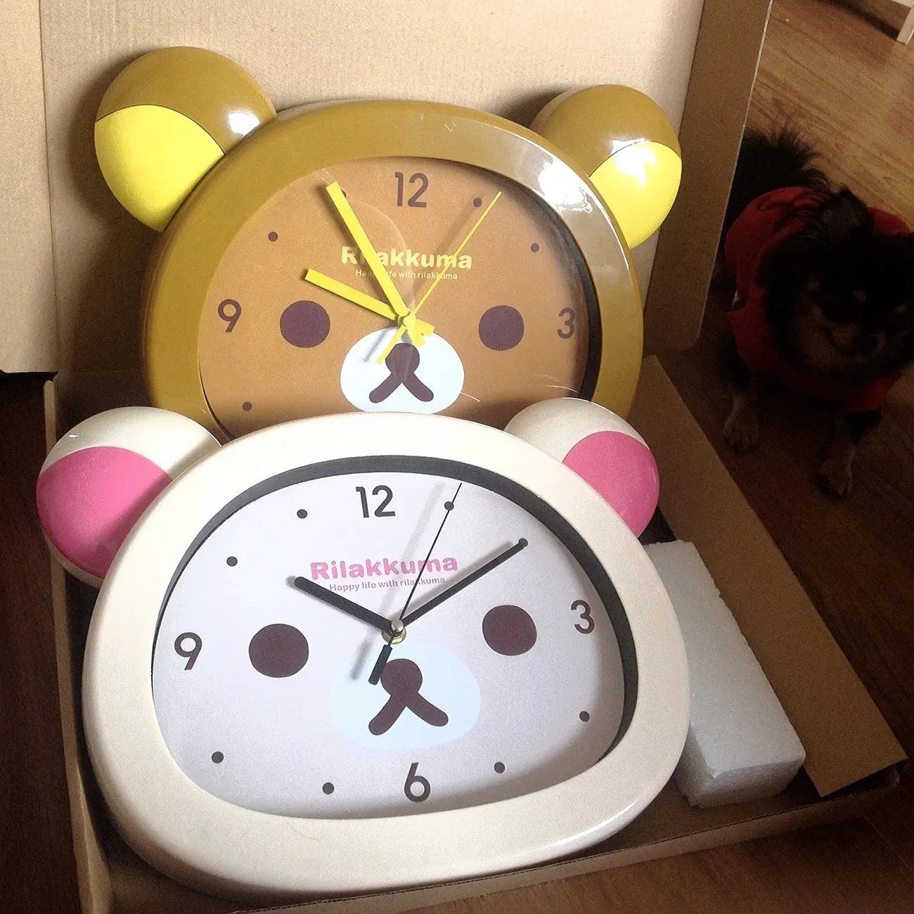 Cartoon Rilakkumas Bear Wall Clock Cute Korilakkuma Mute Seconds