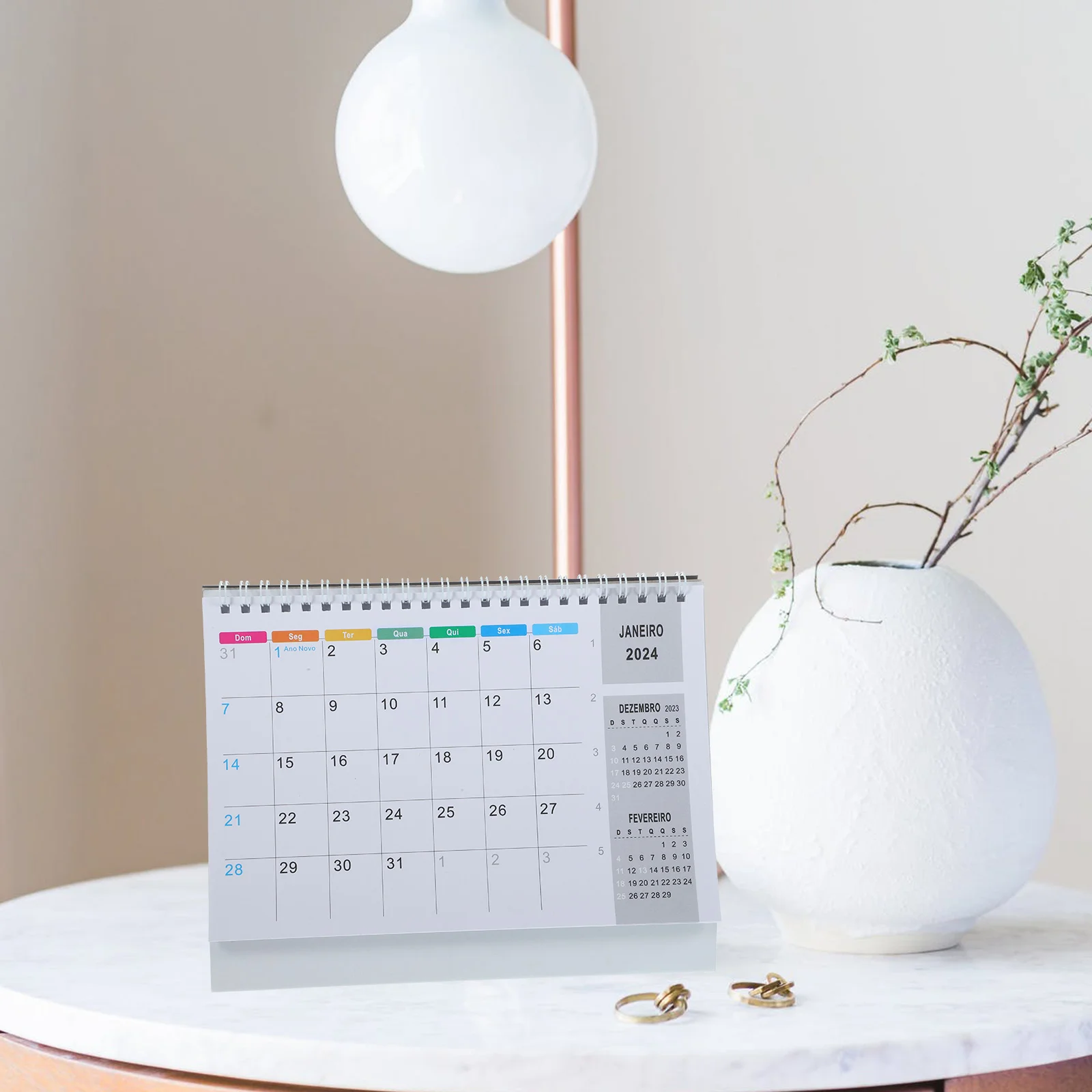

Book Free Standing Calendar Desktop Desk For Brazil Brazilian Holiday Calendar Portuguese Latin American Tear-off