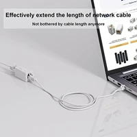 ZOERAX 2 ชิ้น RJ45 Cat6 Inline Coupler Ethernet Coupler, Ethernet Extender Connecter สําหรับ Cat6/Cat5e/Cat5 สาย Ethernet 3
